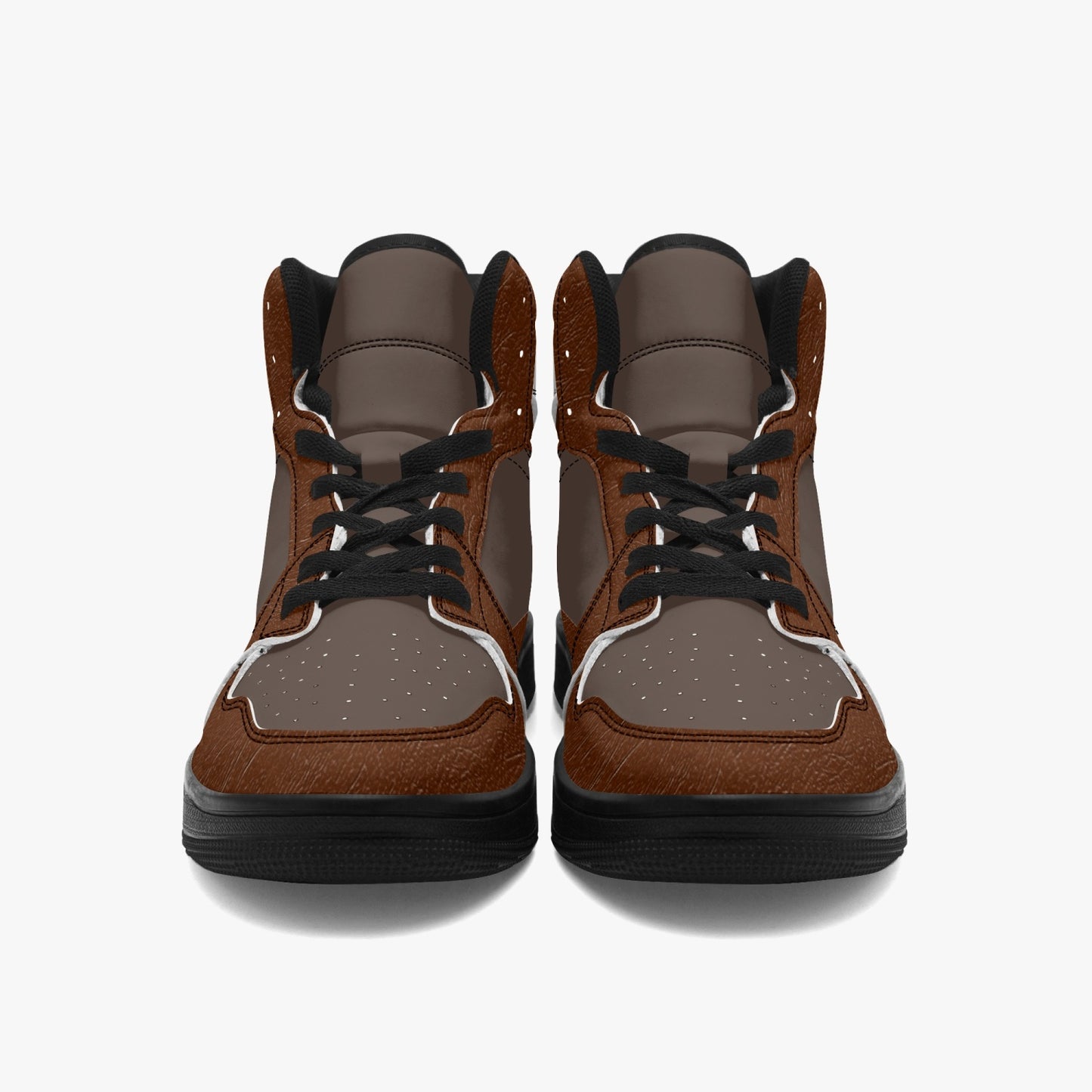 High Top Sneakers Brown