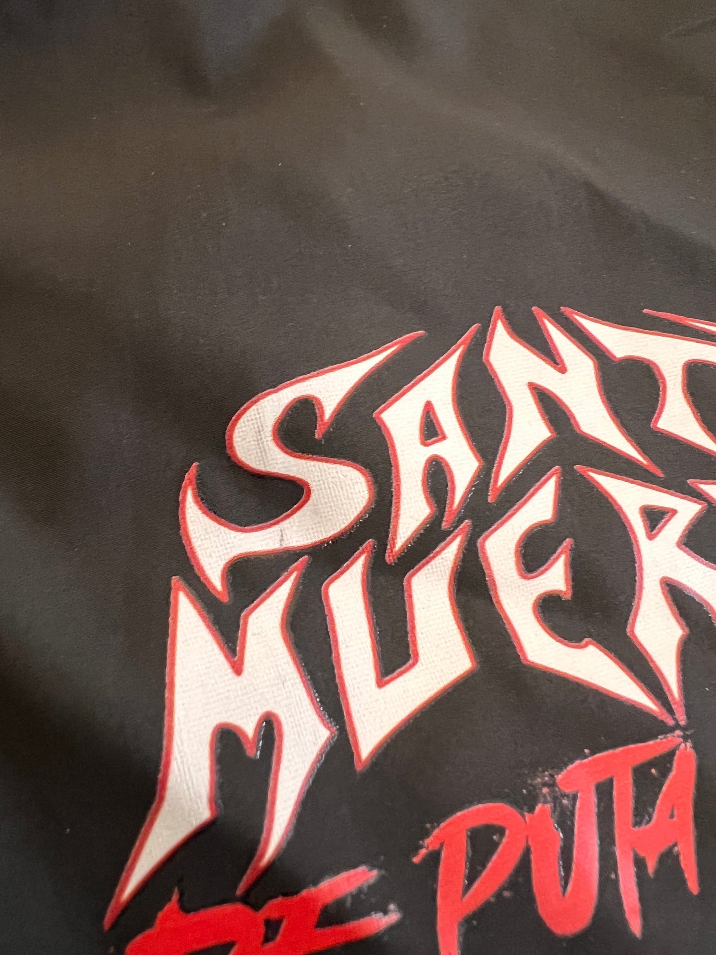 Leichte Bomberjacke für Männer mit Santa Muerte-Motiv