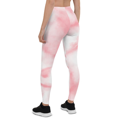 Unsere stilvollen Leggings in Weiß und Rosa