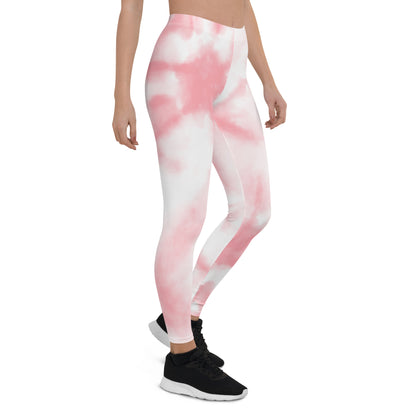 Unsere stilvollen Leggings in Weiß und Rosa