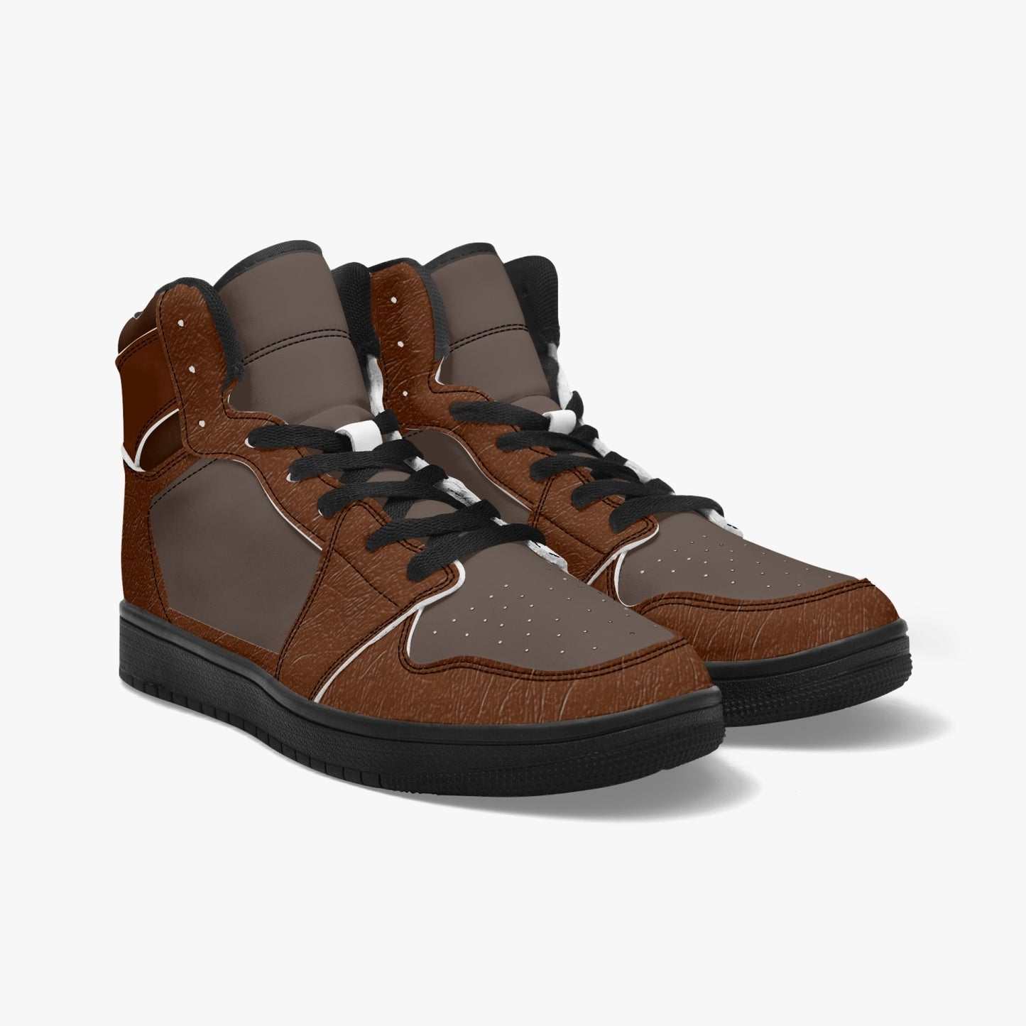 High Top Sneakers Brown