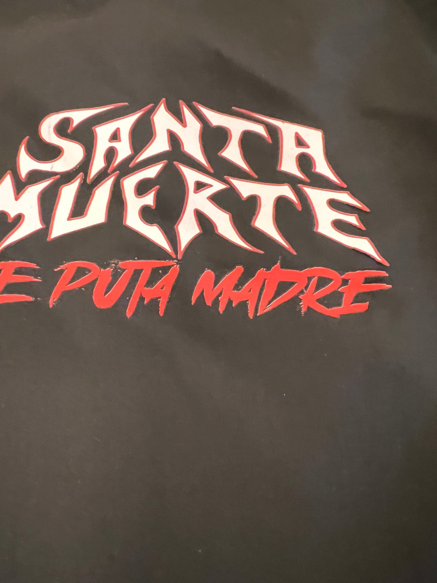 Leichte Bomberjacke für Männer mit Santa Muerte-Motiv