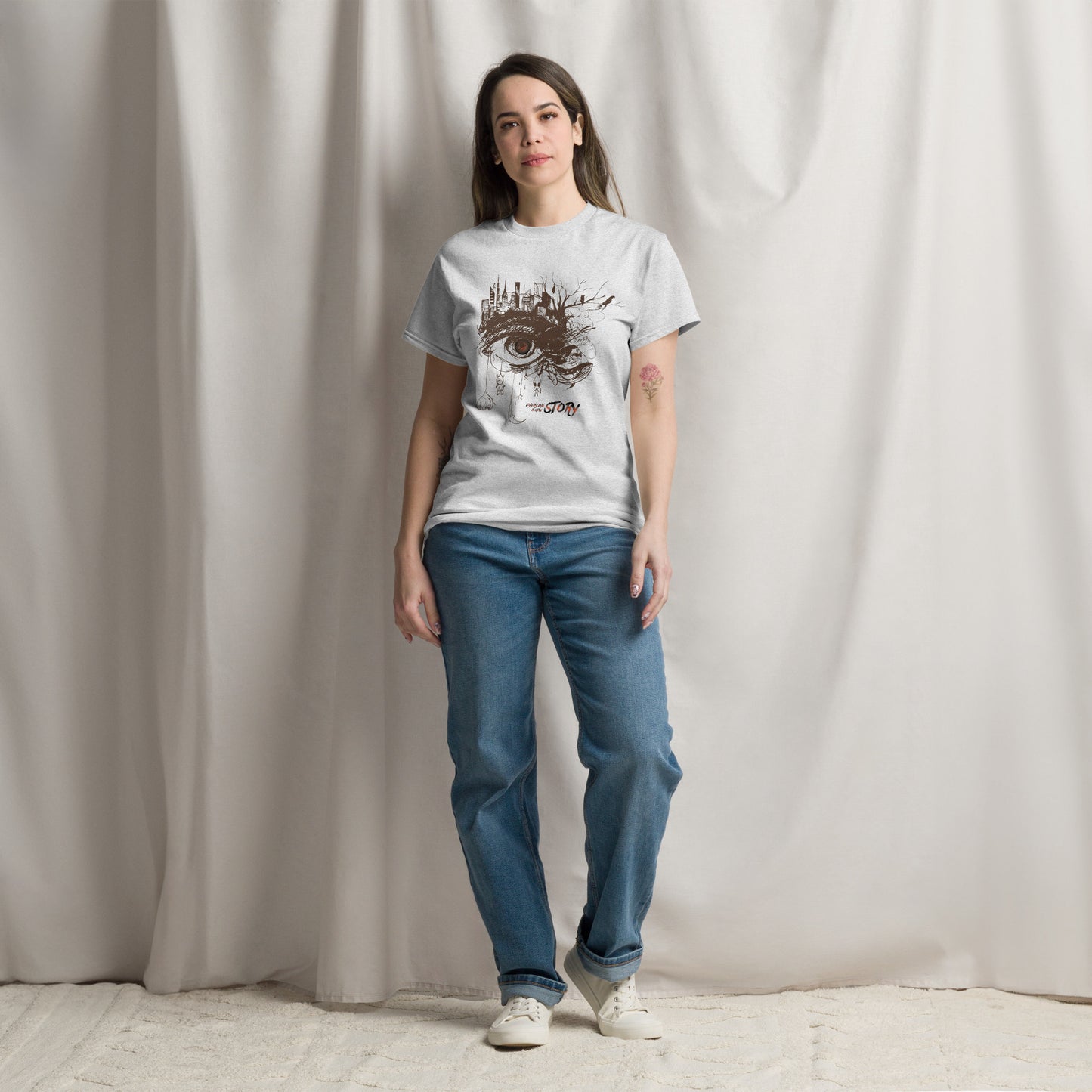 Klassisches Damen-T-Shirt aus Baumwolle