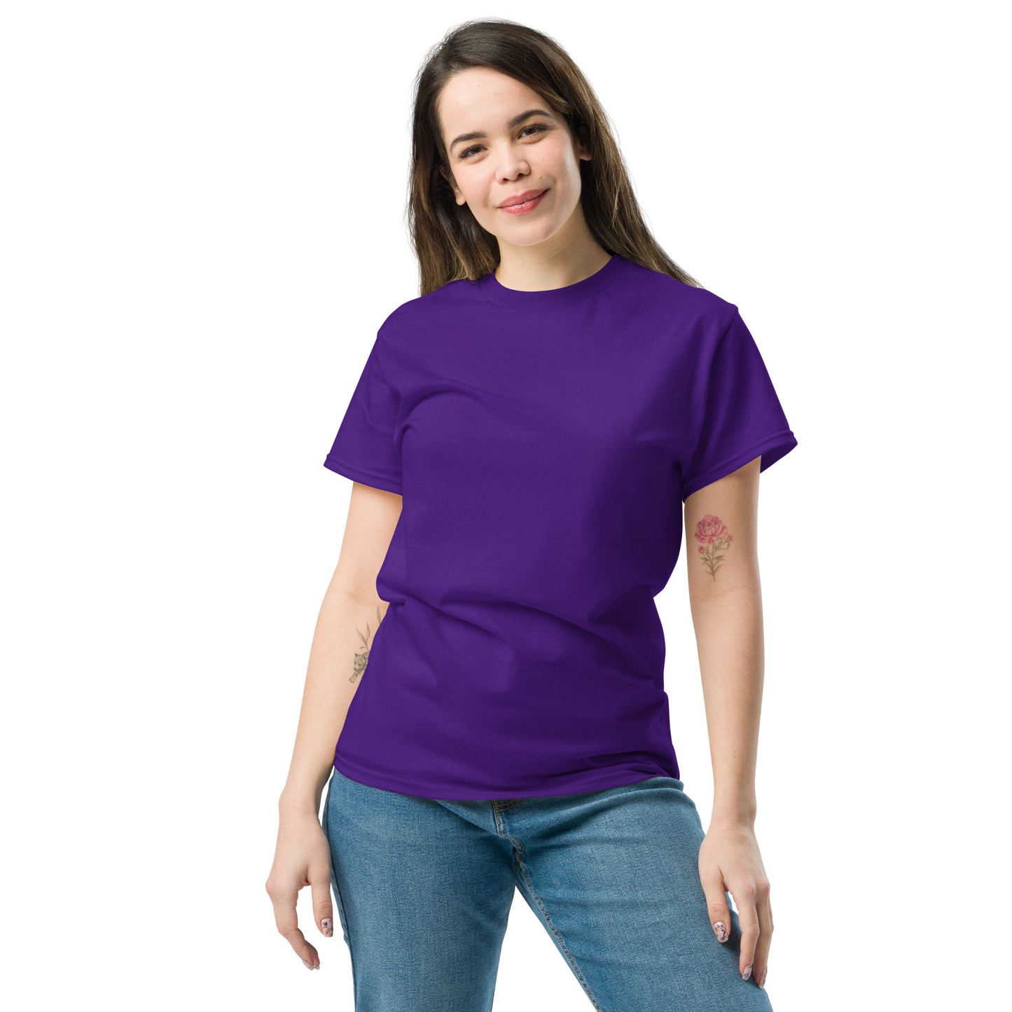 Klassisches Damen-T-Shirt mit Tauben-Design