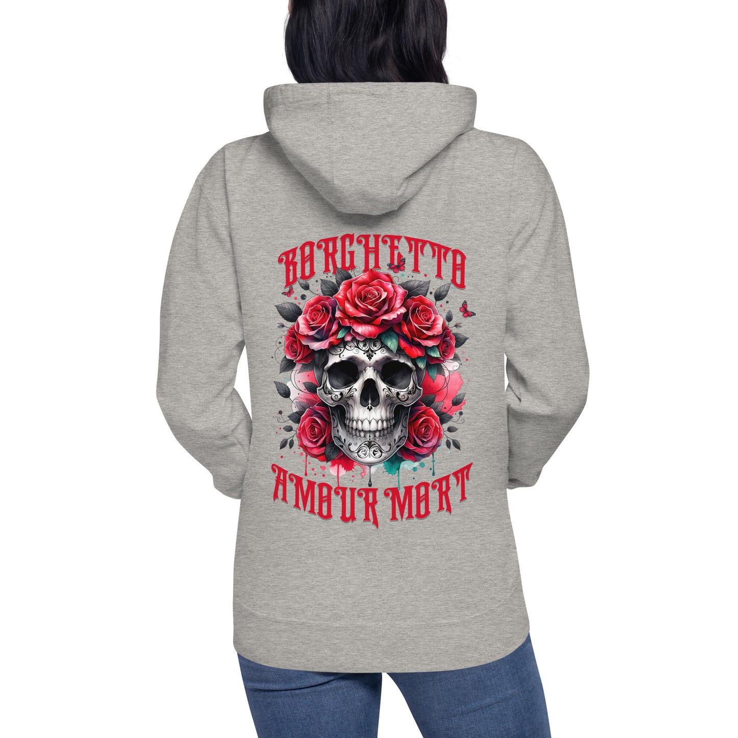 Amour Mort Hoodie – Klassische Streetwear mit Beuteltasche und warmer Kapuze