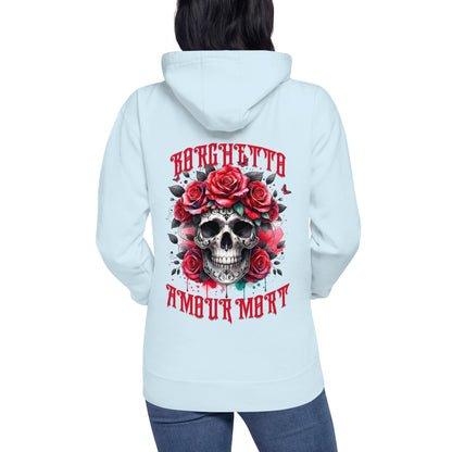 Amour Mort Hoodie – Klassische Streetwear mit Beuteltasche und warmer Kapuze