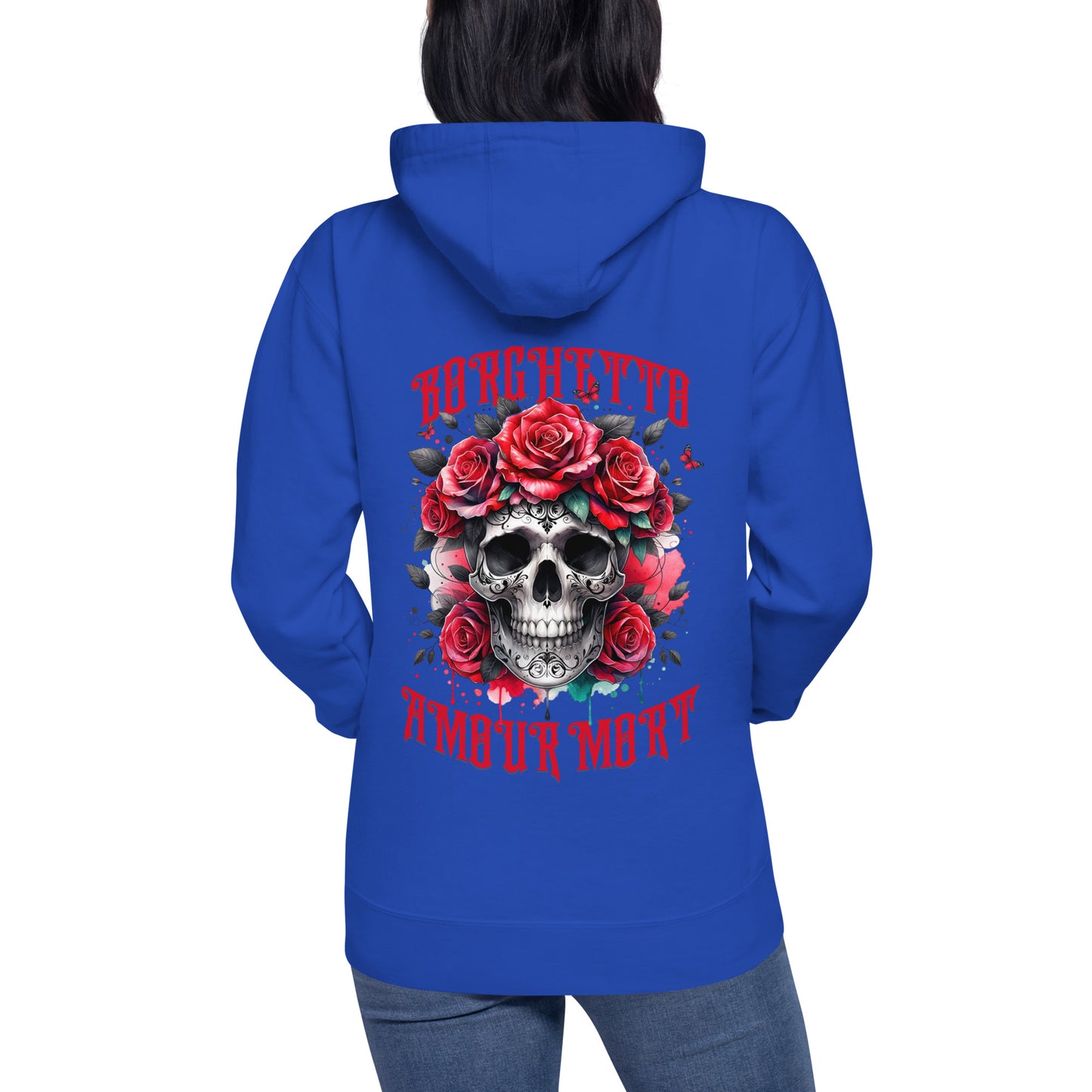 Amour Mort Hoodie – Klassische Streetwear mit Beuteltasche und warmer Kapuze